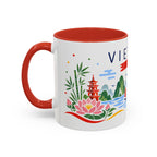 Vietnam Coffee Mug | Travel Souvenir Accent Mug | Country Gift Ceramic Cup 11oz 15oz