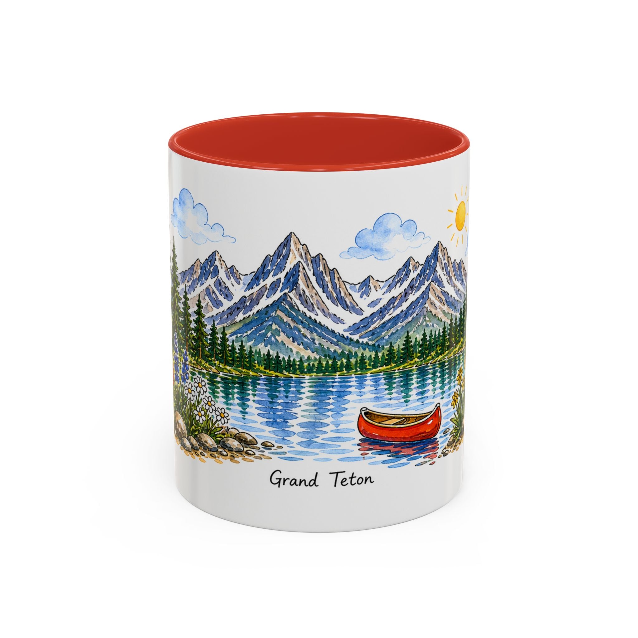 Grand Teton National Park Mug | US Travel Souvenir Accent Coffee Mug | 11oz 15oz Ceramic Cup