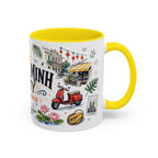 Ho Chi Minh City Coffee Mug | Vietnam Souvenir Travel Gift | Accent Color Ceramic 11oz 15oz