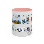 Montreal Coffee Mug | Postage Stamp Collage Mug | Travel Souvenir Accent Cup 11oz 15oz