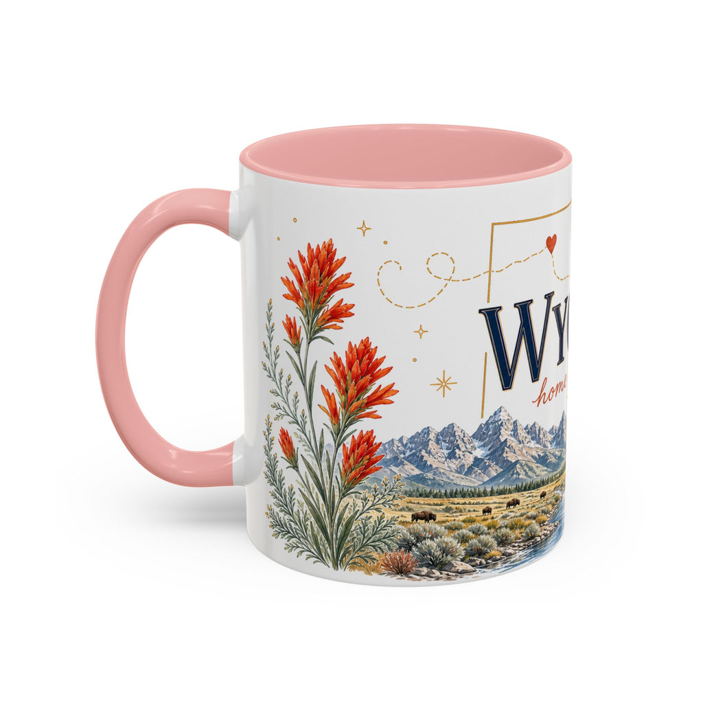 Wyoming Home State Mug | Moving Away Gift | Long Distance Friendship Coffee Cup | 11oz 15oz Accent Mug