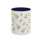 Kentucky Goldenrod Mug, State Flower Floral Coffee Cup, 11oz Botanical Gift