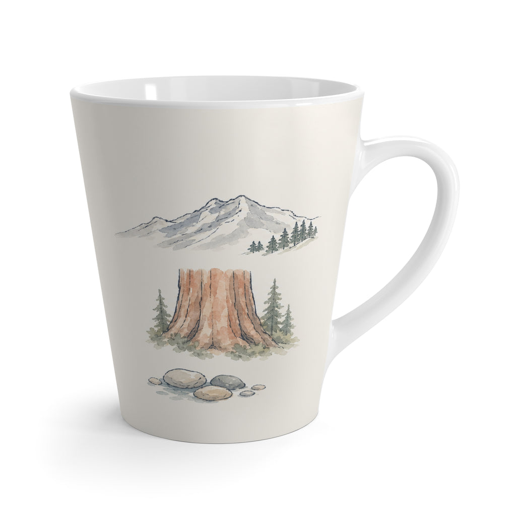 Kings Canyon National Park Latte Mug | Pastel Watercolor Nature Coffee Cup | 12 oz Travel Souvenir Gift