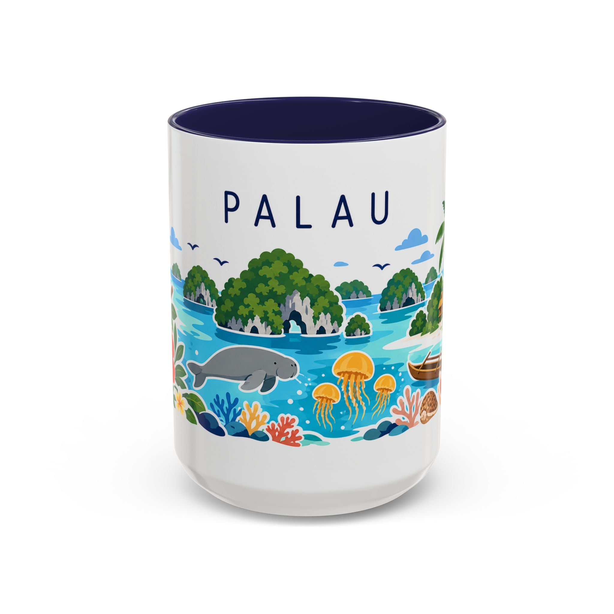 Palau Coffee Mug | Travel Souvenir Accent Mug | Country Gift Ceramic Cup 11oz 15oz