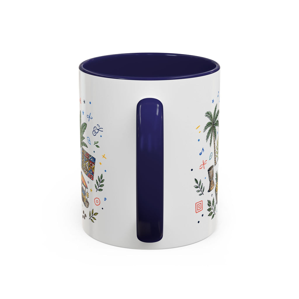 Kinshasa Coffee Mug | DR Congo Souvenir Travel Gift | Accent Color Ceramic 11oz 15oz