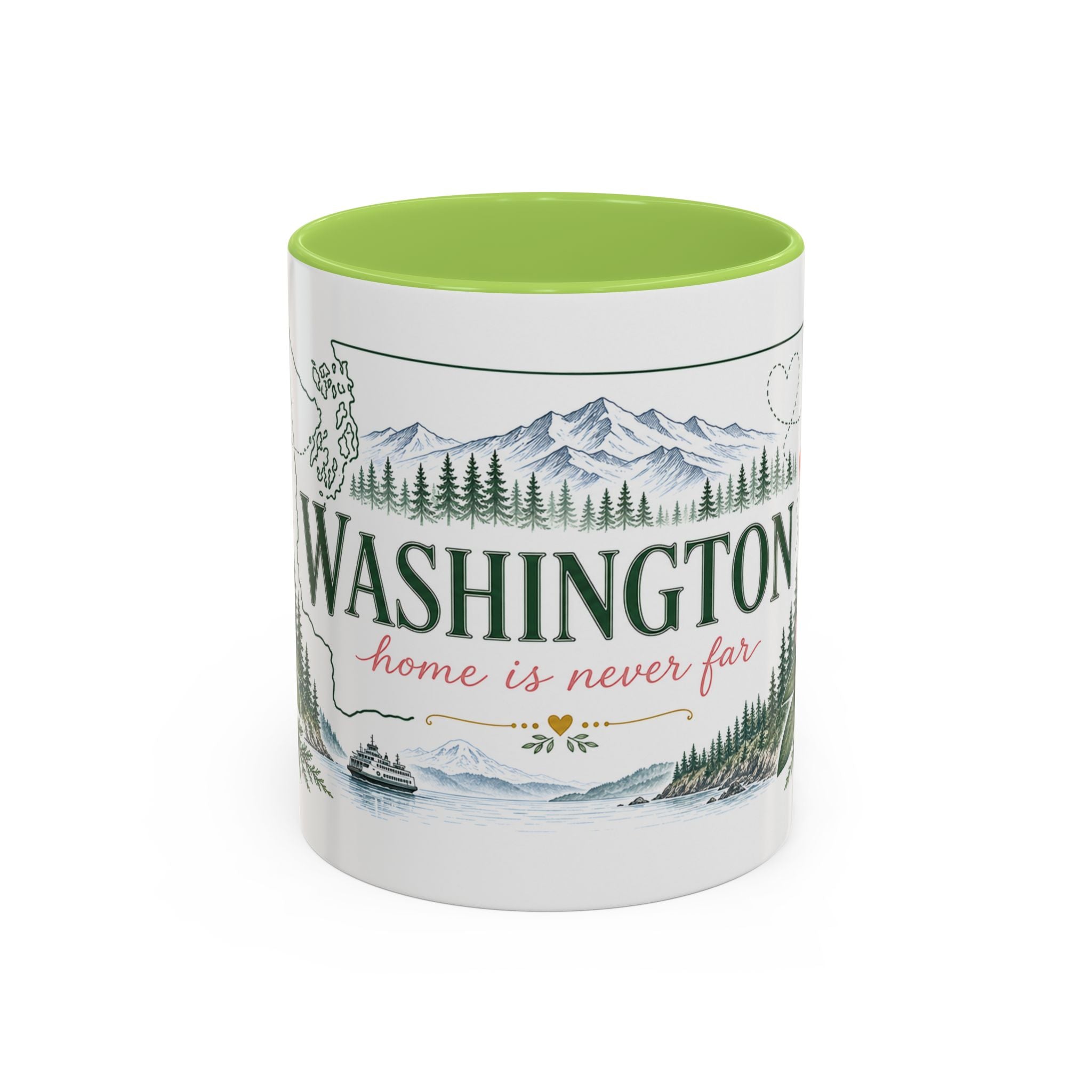 Washington State Map Mug | Moving Away, Homesick, Long Distance Friendship Gift