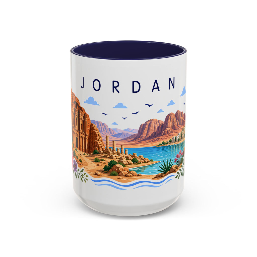 Jordan Coffee Mug | Travel Souvenir Accent Mug | Place Gift Ceramic Cup 11oz 15oz