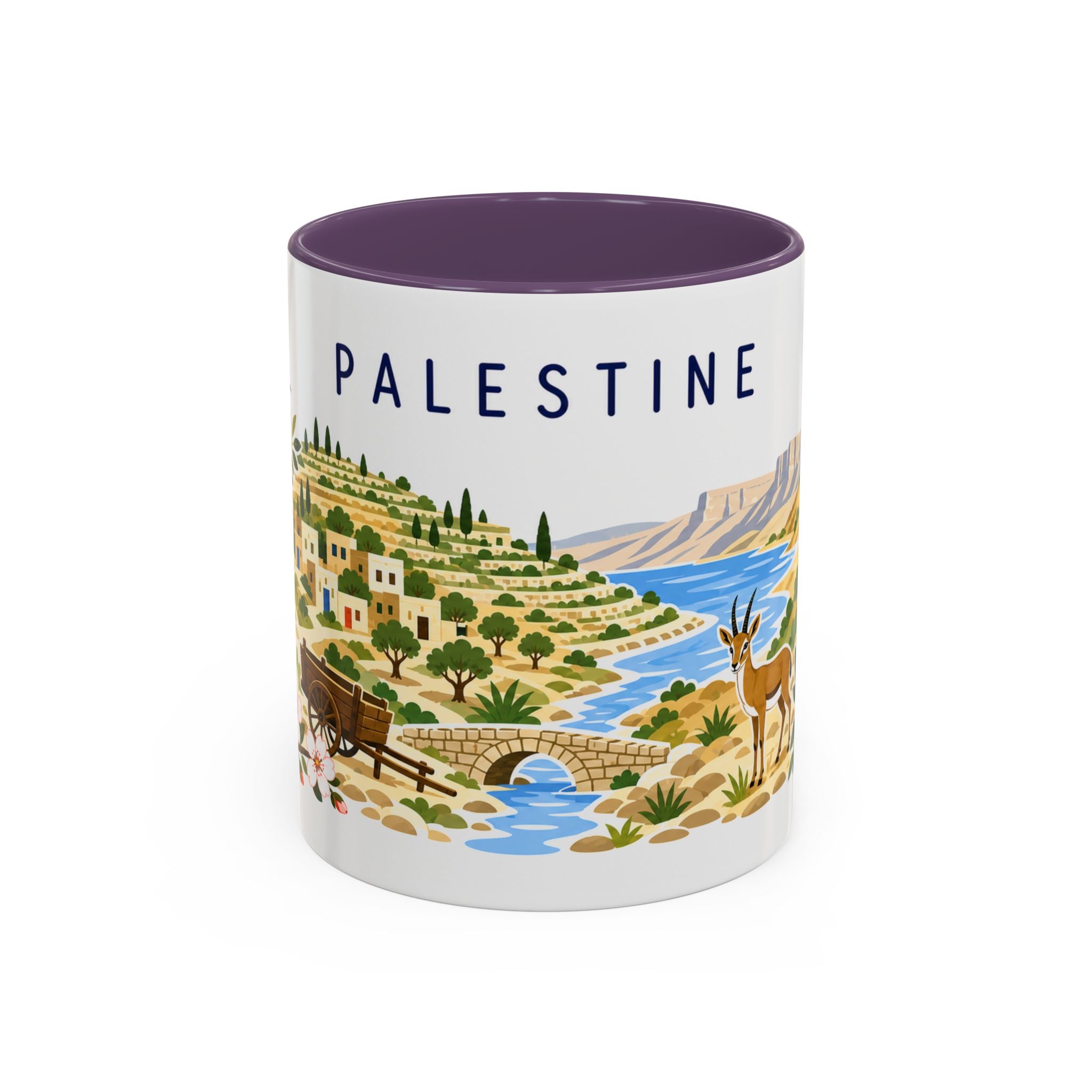 Palestine Coffee Mug | Travel Souvenir Accent Mug | Country Gift Ceramic Cup 11oz 15oz
