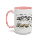 Great Basin National Park Coffee Mug | Nevada Desert Stargazing Hiking Gift | Accent Color Ceramic 11oz 15oz
