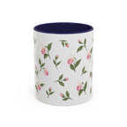 Minnesota Pink and White Lady Slipper Mug, State Flower Floral Coffee Cup, 11oz Botanical Gift