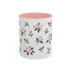 Connecticut Mountain Laurel Mug, State Flower Floral Coffee Cup, 11oz Botanical Gift