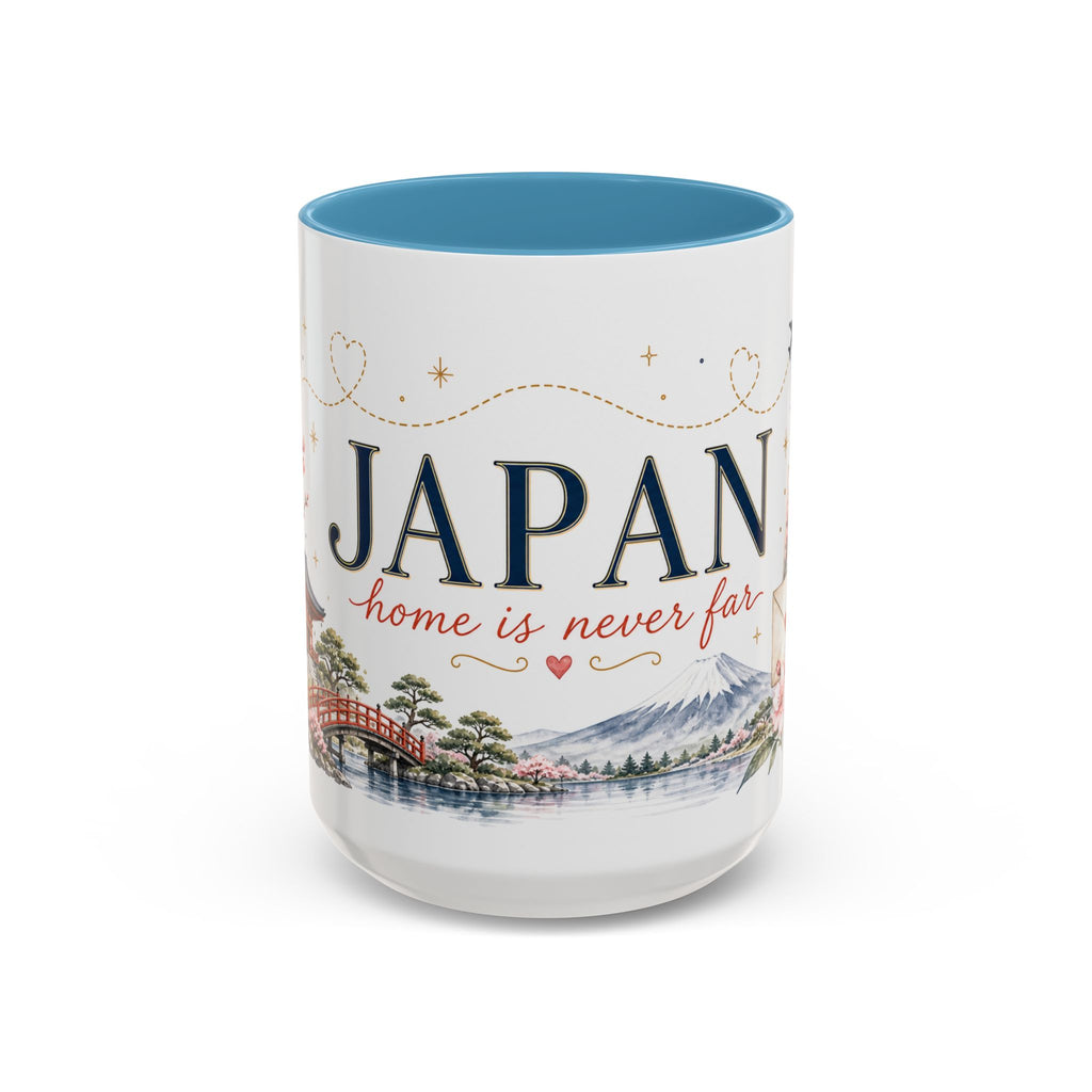 Japan Home Country Mug | Moving Away Gift | Long Distance Friendship | 11 oz 15 oz Accent Mug