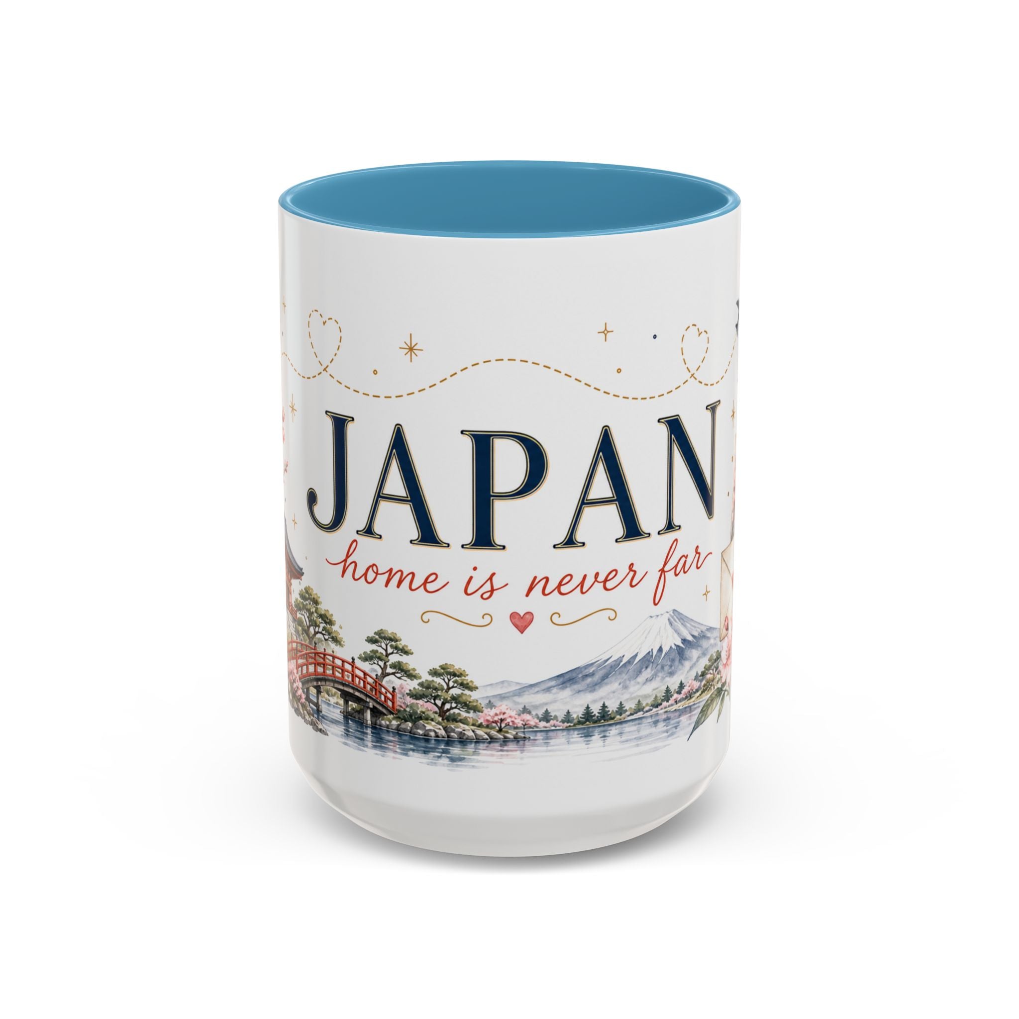 Japan Home Country Mug | Moving Away Gift | Long Distance Friendship | 11 oz 15 oz Accent Mug