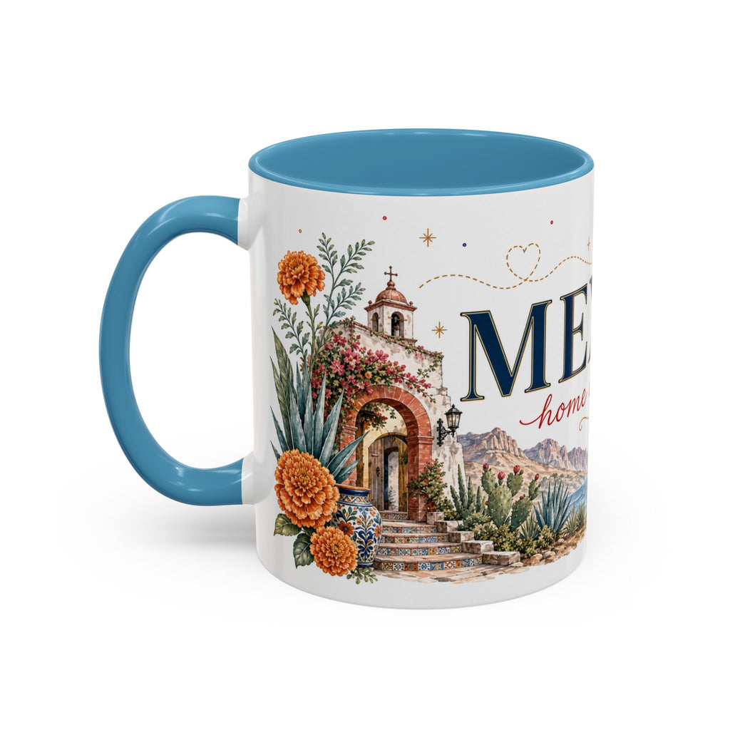 Mexico Home Country Mug | Moving Away Gift | Long Distance Friendship | 11 oz 15 oz Accent Mug