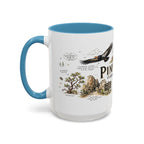 Pinnacles National Park Coffee Mug | California Rock Climbing Condor Gift | Accent Color Ceramic 11oz 15oz