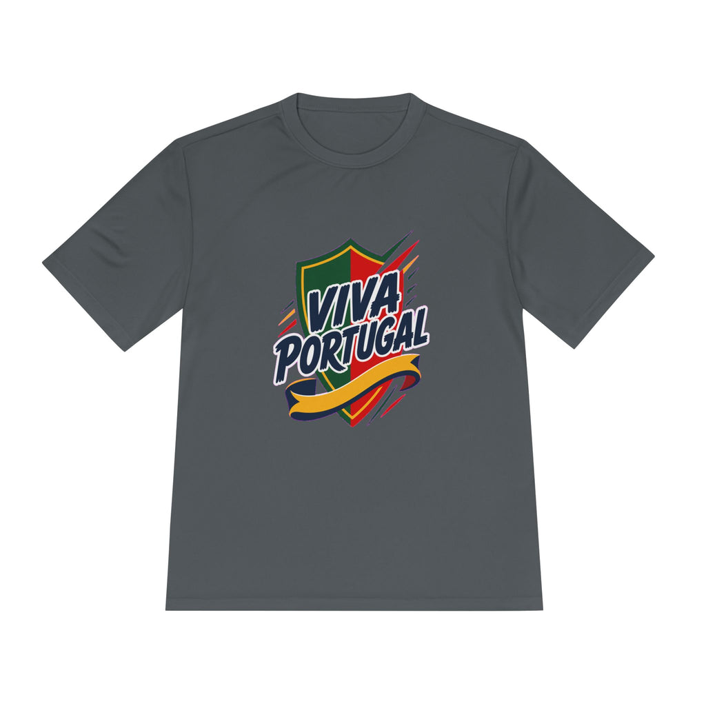 Portugal Soccer T Shirt, Viva Portugal Tee, World Football Fan Shirt, Moisture Wicking Sport Tee