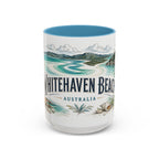 Whitehaven Beach Mug, Australia Travel Souvenir, Bucket List Gift, Accent Ceramic Coffee Mug 11oz 15oz
