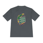 Australia Fan T-Shirt, Aussie Boomerang Design, Moisture Wicking Sport Tee