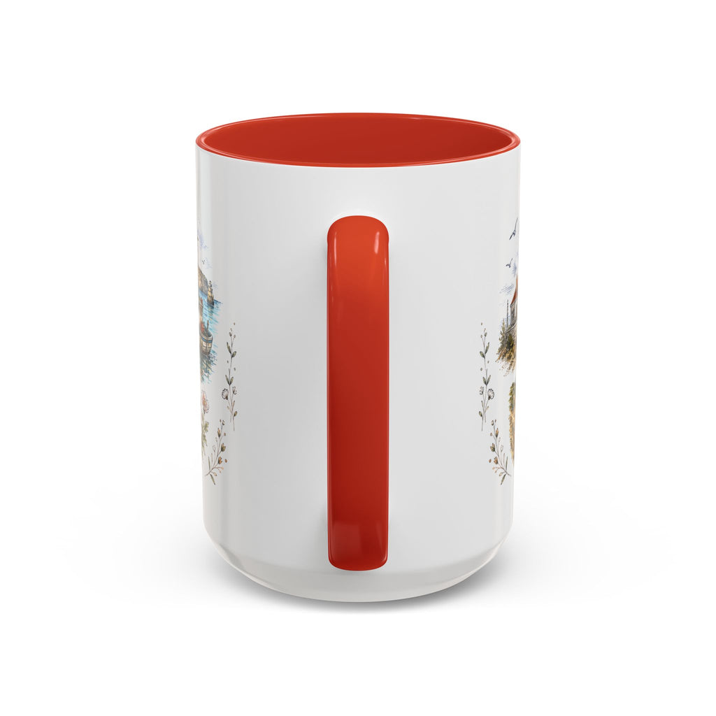 Algarve Coast Mug, Portugal Travel Souvenir, Bucket List Gift, Accent Ceramic Coffee Mug 11oz 15oz