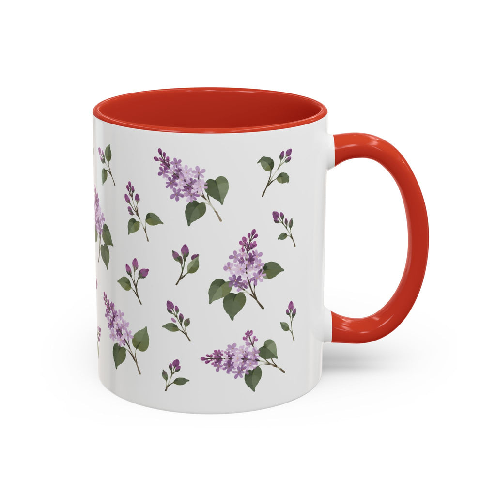 New Hampshire Purple Lilac Mug, State Flower Floral Coffee Cup, 11oz Botanical Gift
