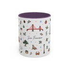 San Francisco Christmas Mug | Watercolor City Souvenir | Ceramic Coffee Cup