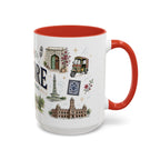 Lahore Coffee Mug | Pakistan Souvenir Travel Gift | Accent Color Ceramic 11oz 15oz