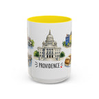 Providence Illustrated Travel Mug | City Souvenir Accent Coffee Mug | 11oz 15oz Ceramic Cup