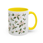 West Virginia Rhododendron Mug, State Flower Floral Coffee Cup, 11oz Botanical Gift