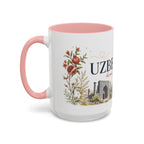 Uzbekistan Home Country Mug | Moving Away Gift | Long Distance Friendship | 11 oz 15 oz Accent Mug