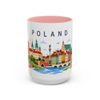 Poland Coffee Mug | Travel Souvenir Accent Mug | Place Gift Ceramic Cup 11oz 15oz