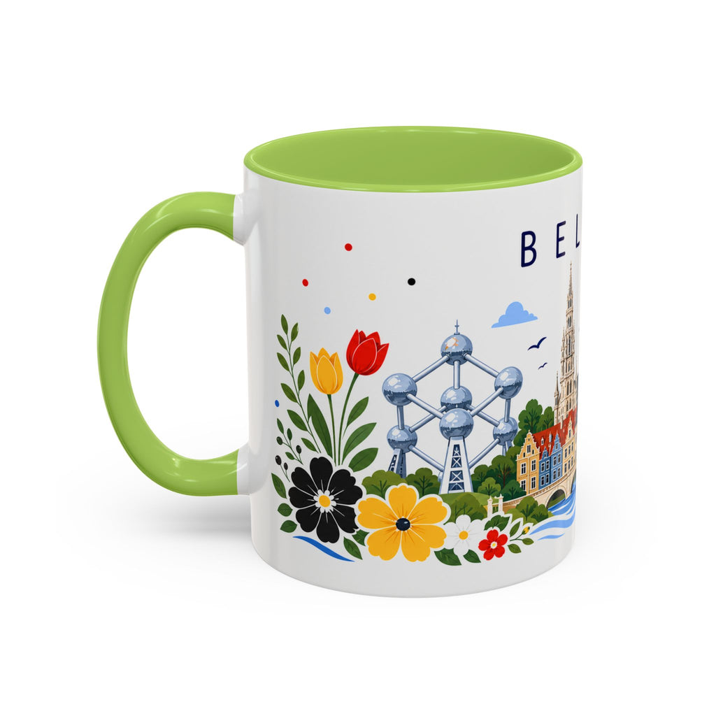 Belgium Coffee Mug | Travel Souvenir Accent Mug | Place Gift Ceramic Cup 11oz 15oz