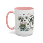 Okavango Delta Coffee Mug | Travel Destination Souvenir Gift | Accent Color Ceramic 11oz 15oz