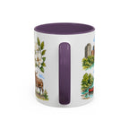 Durham Illustrated Travel Mug | City Souvenir Accent Coffee Mug | 11oz 15oz Ceramic Cup