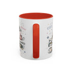 Paris Coffee Mug | France Souvenir Travel Gift | Accent Color Ceramic 11oz 15oz
