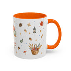 Thanksgiving Turkey Mug | Friendly Woodland Watercolor Gift | Autumn Accent Cup 11oz 15oz