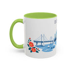 Busan Coffee Mug | South Korea Travel Souvenir | Porcelain Decal City Gift | 11oz 15oz Accent Mug