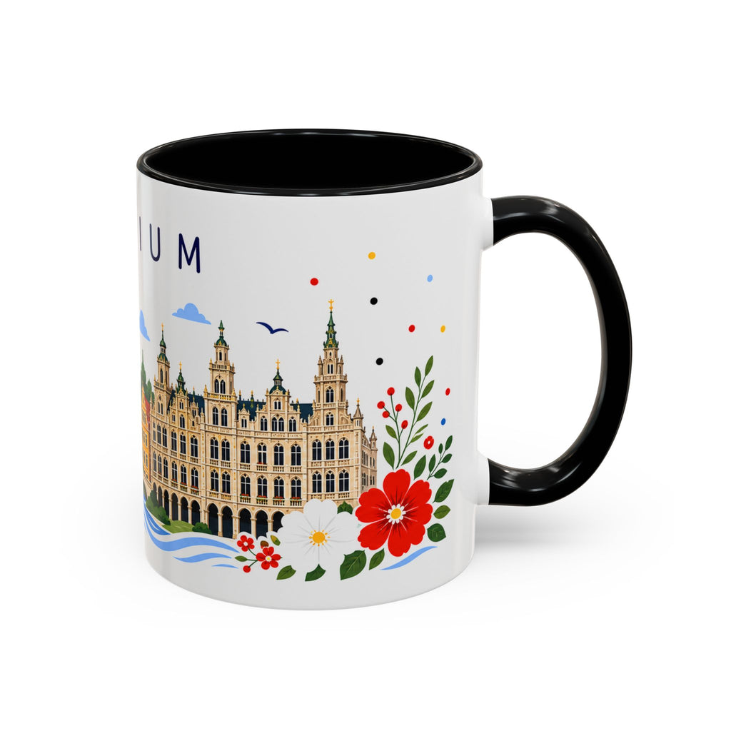 Belgium Coffee Mug | Travel Souvenir Accent Mug | Place Gift Ceramic Cup 11oz 15oz