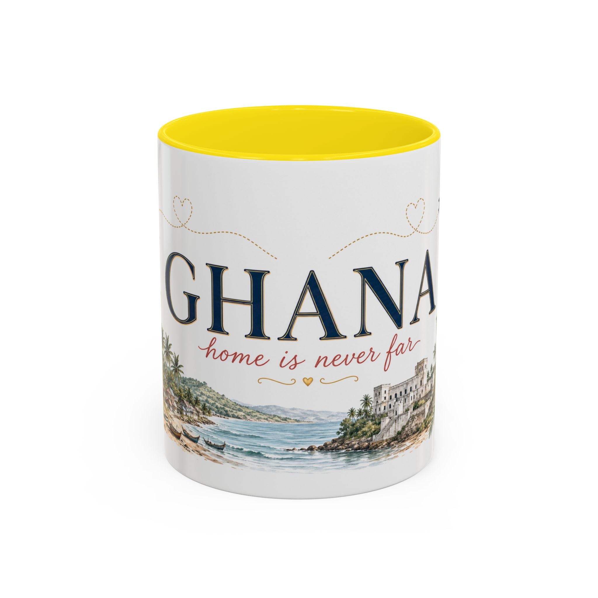 Ghana Home Country Mug | Moving Away Gift | Long Distance Friendship | 11 oz 15 oz Accent Mug