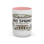 Hot Springs National Park Coffee Mug | Arkansas Thermal Spring Spa Gift | Accent Color Ceramic 11oz 15oz