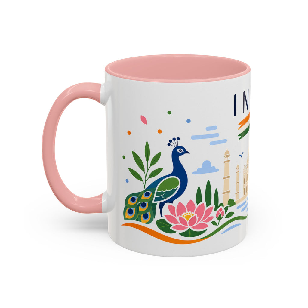 India Coffee Mug | Travel Souvenir Accent Mug | Country Gift Ceramic Cup 11oz 15oz
