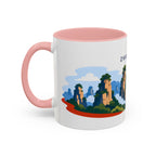 Zhangjiajie Coffee Mug | Travel Destination Souvenir Gift | Accent Color Ceramic 11oz 15oz