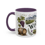 Cape Winelands Coffee Mug | Travel Destination Souvenir Gift | Accent Color Ceramic 11oz 15oz