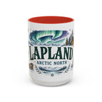 Lapland Coffee Mug | Travel Destination Souvenir Gift | Accent Color Ceramic 11oz 15oz