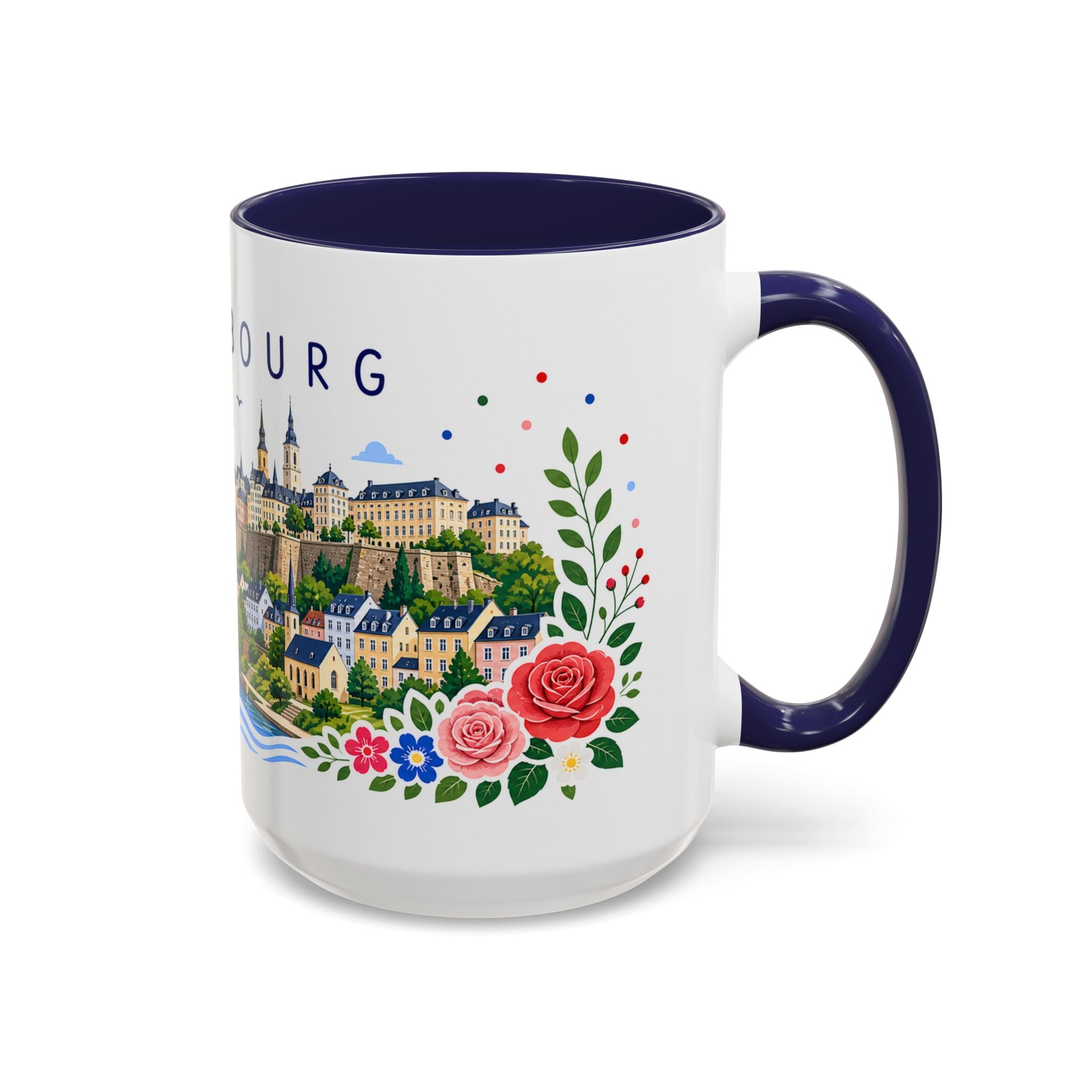 Luxembourg Coffee Mug | Travel Souvenir Accent Mug | Place Gift Ceramic Cup 11oz 15oz