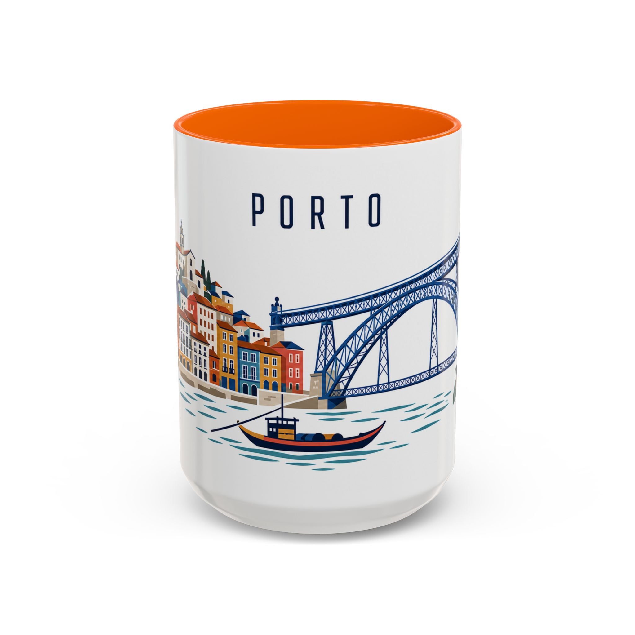 Porto Coffee Mug | Portugal Travel Souvenir | Porcelain Decal City Gift | 11oz 15oz Accent Mug
