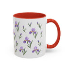 Tennessee Iris Mug, State Flower Floral Coffee Cup, 11oz Botanical Gift