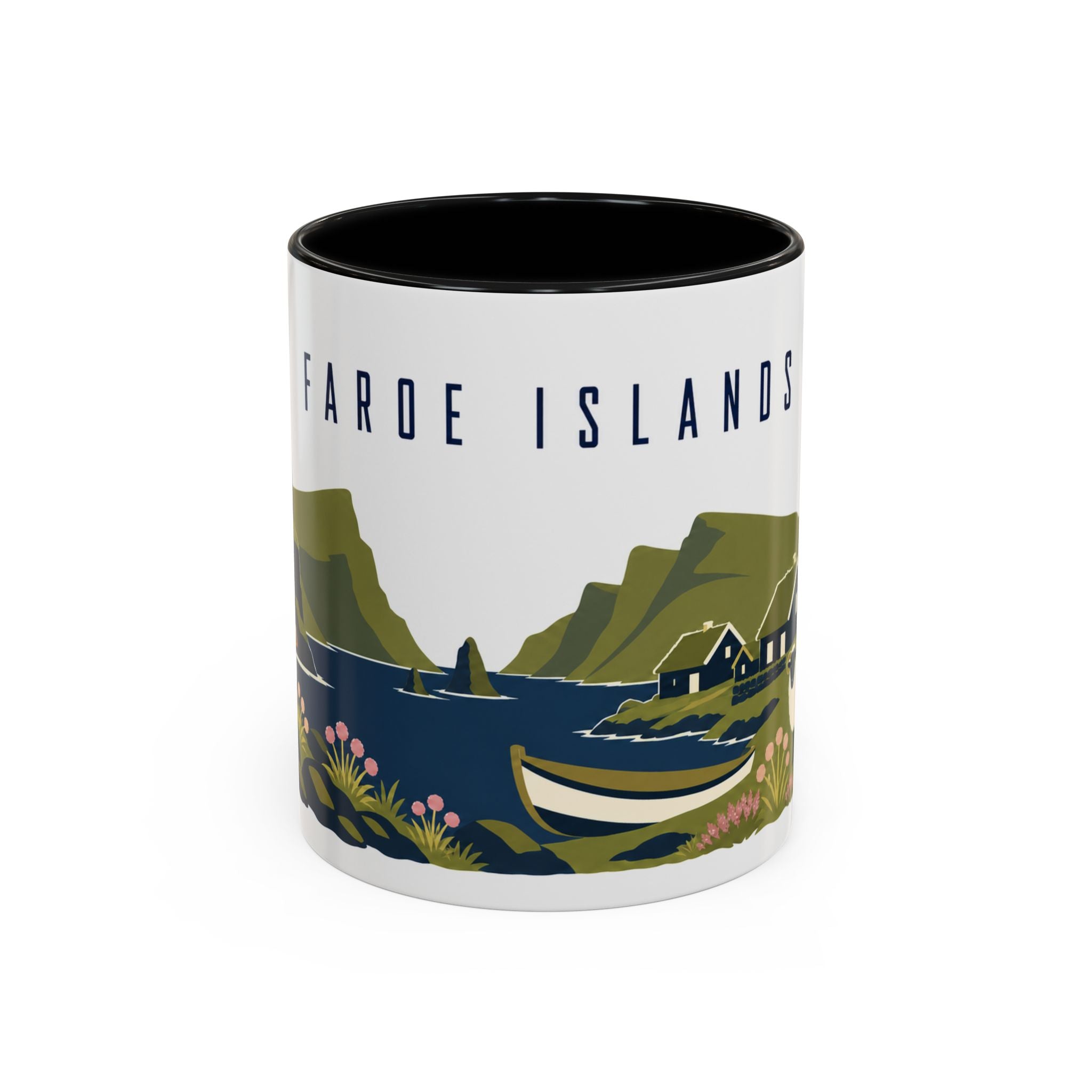 Faroe Islands Coffee Mug | Travel Souvenir Accent Mug | Country Gift Ceramic Cup 11oz 15oz