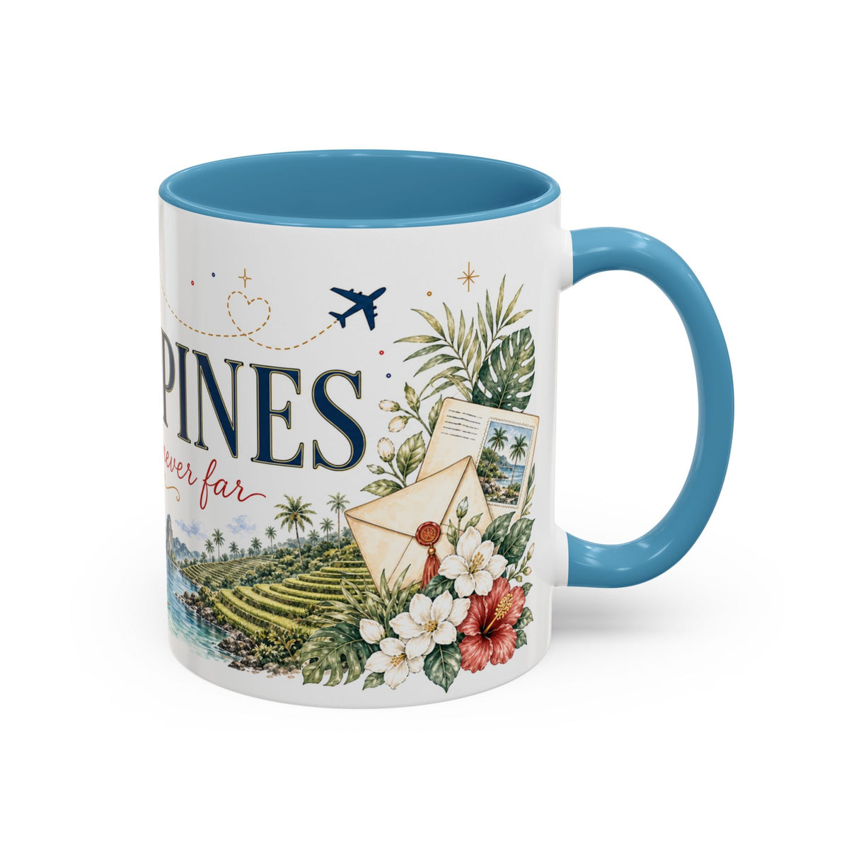 Philippines Home Country Mug | Moving Away Gift | Long Distance Friendship | 11 oz 15 oz Accent Mug