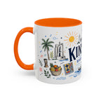 Kinshasa Coffee Mug | DR Congo Souvenir Travel Gift | Accent Color Ceramic 11oz 15oz