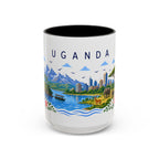 Uganda Coffee Mug | Travel Souvenir Accent Mug | Place Gift Ceramic Cup 11oz 15oz